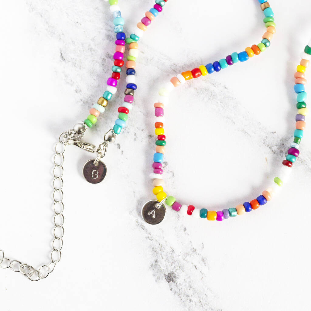 Joy by Corrine Smith Multicoloured Halskette Silber Initial bunt