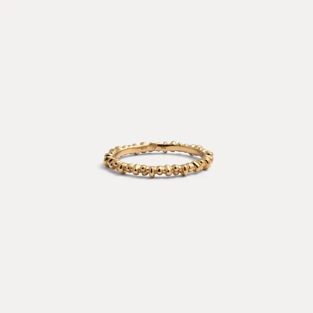 Stilnest Ore Ring 24k Gold Vermeil Stapelring
