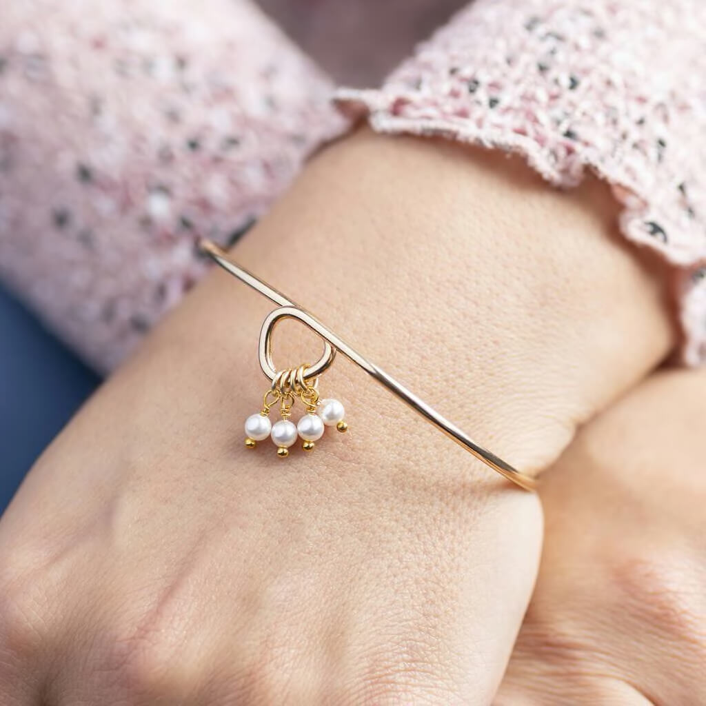 Joy by Corrine Smith 40th Birthday Perlen Armreif Charm Bangle
