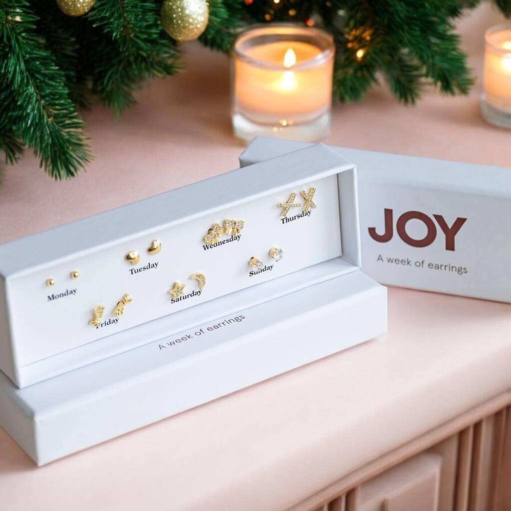 Joy by Corrine Smith Week Ohrringe Ohrstecker-Set 7 Paar Gold