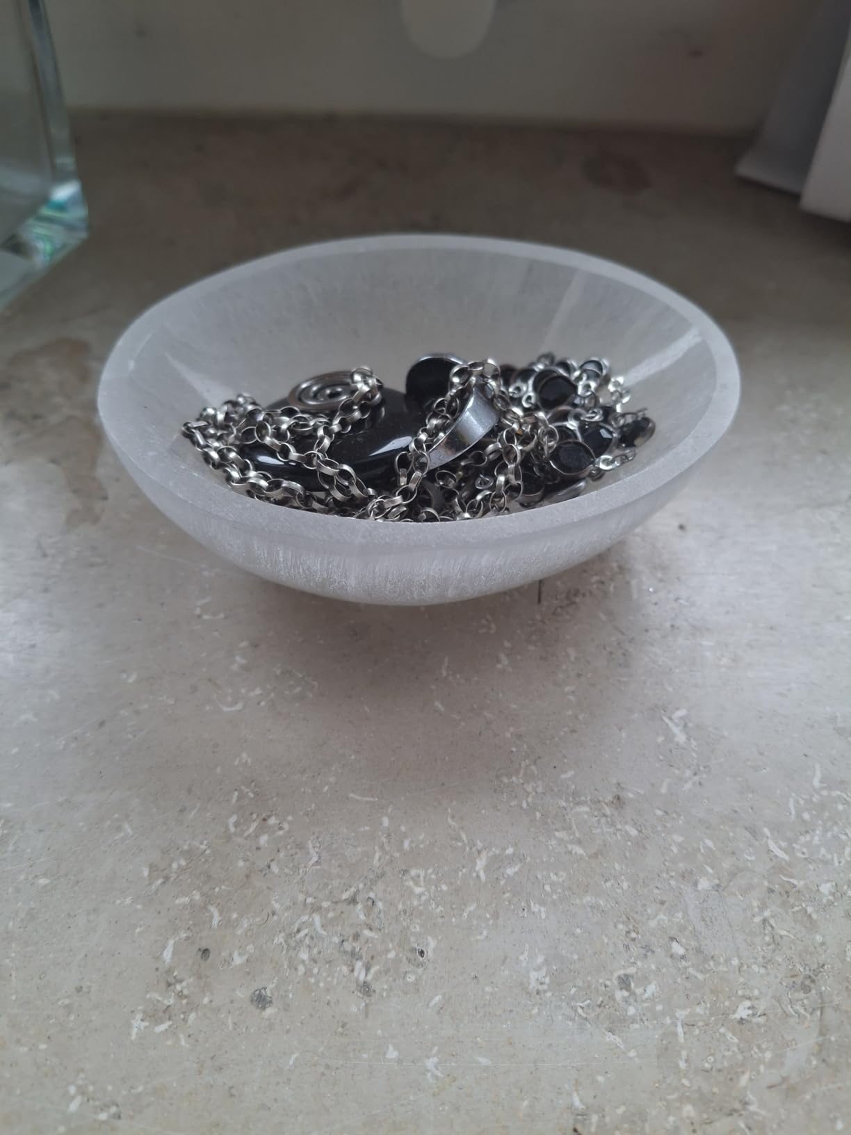 NKlaus HEALING CRYSTALS Selenit Schale 10x7cm 130g