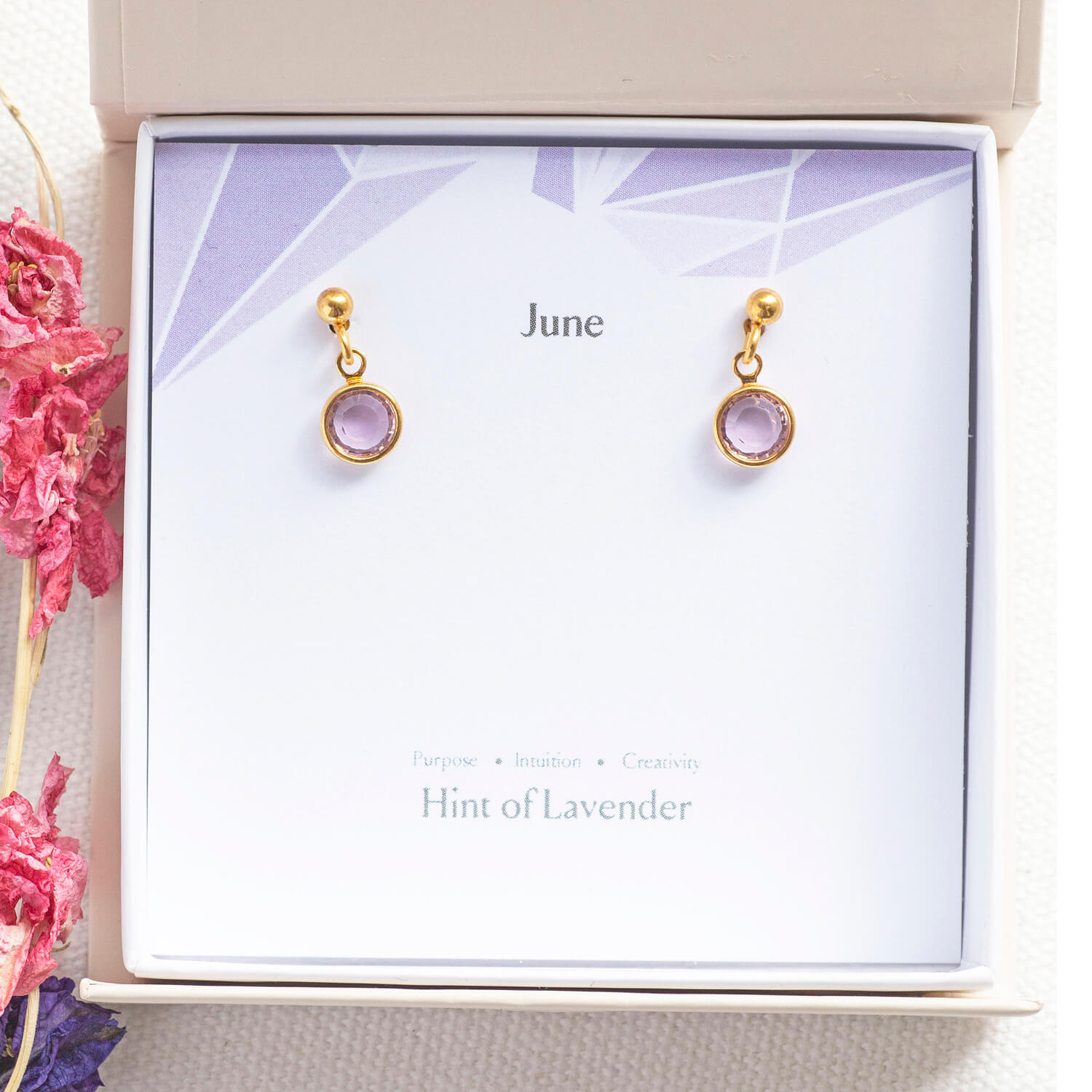 Joy by Corrine Smith June Geburtsstein Ohrringe Kristall