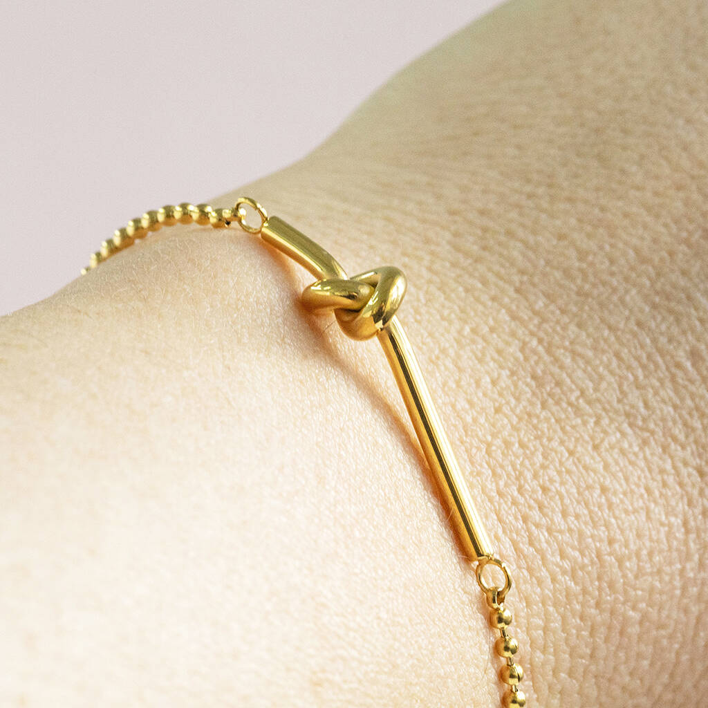 Joy by Corrine Smith Knot Armband Freundschaft Gold