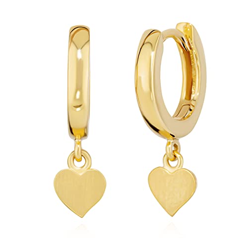 NKlaus Herz Klappcreolen 333 Gelbgold 11mm