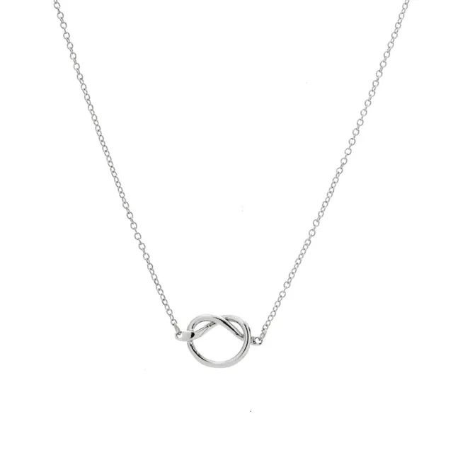 Joy by Corrine Smith Knoten Halskette Freundschaft Silber 45cm