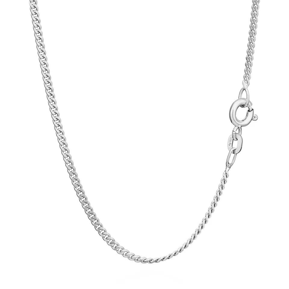 NKlaus Jewellery Panzerkette 925 Silber 38 cm 1,7 mm