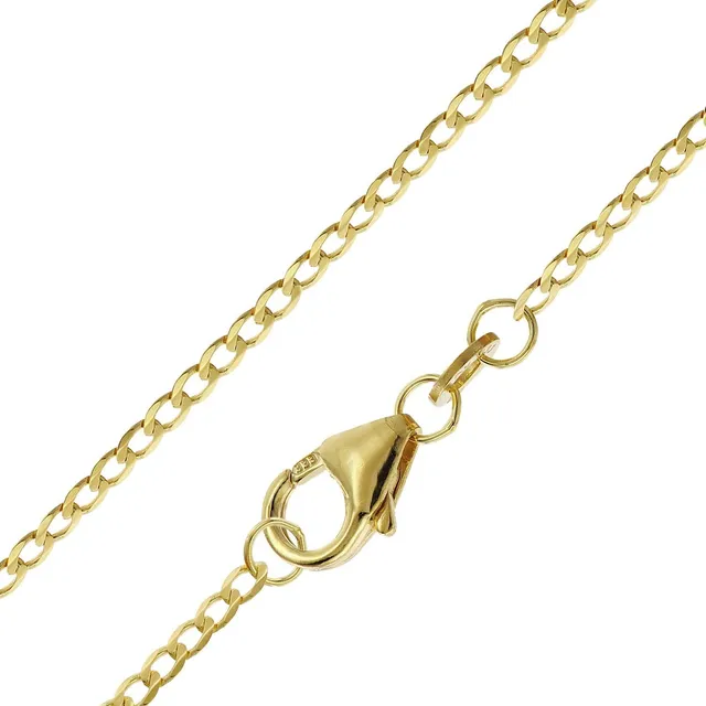 trendor Panzerkette 35683 Gold 333 Collierkette 50 cm 1,6 mm