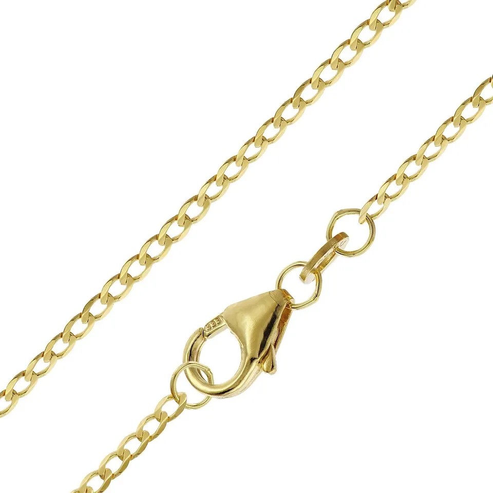 trendor Panzerkette 35683 Gold 333 Collierkette 50 cm 1,6 mm