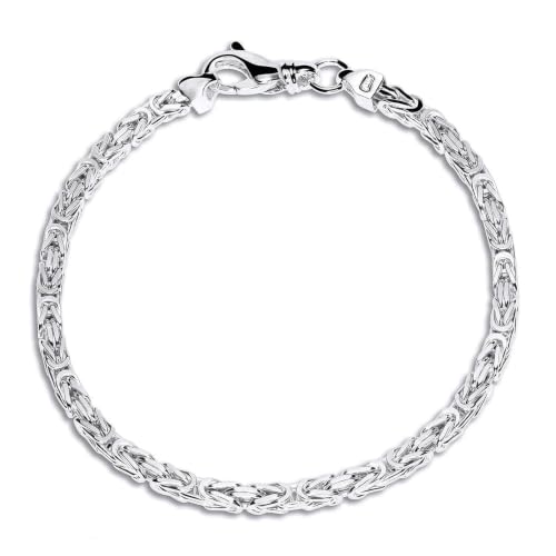 JEWLIX Königsarmbänder Silberarmband 925 3,5mm 21cm