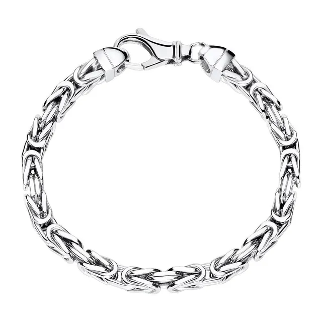 JEWLIX Königsarmbänder Armband Silber 925 5mm 21cm Unisex