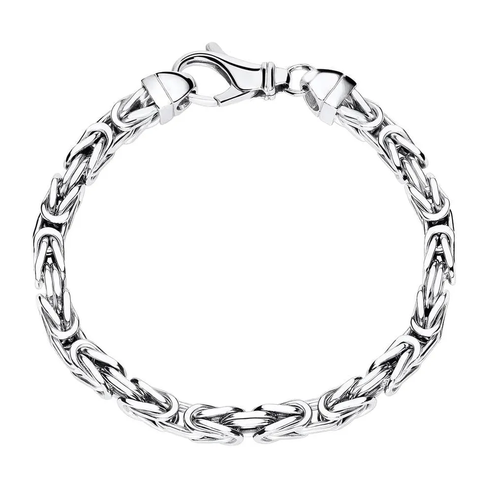 JEWLIX Königsarmbänder Armband Silber 925 5mm 21cm Unisex