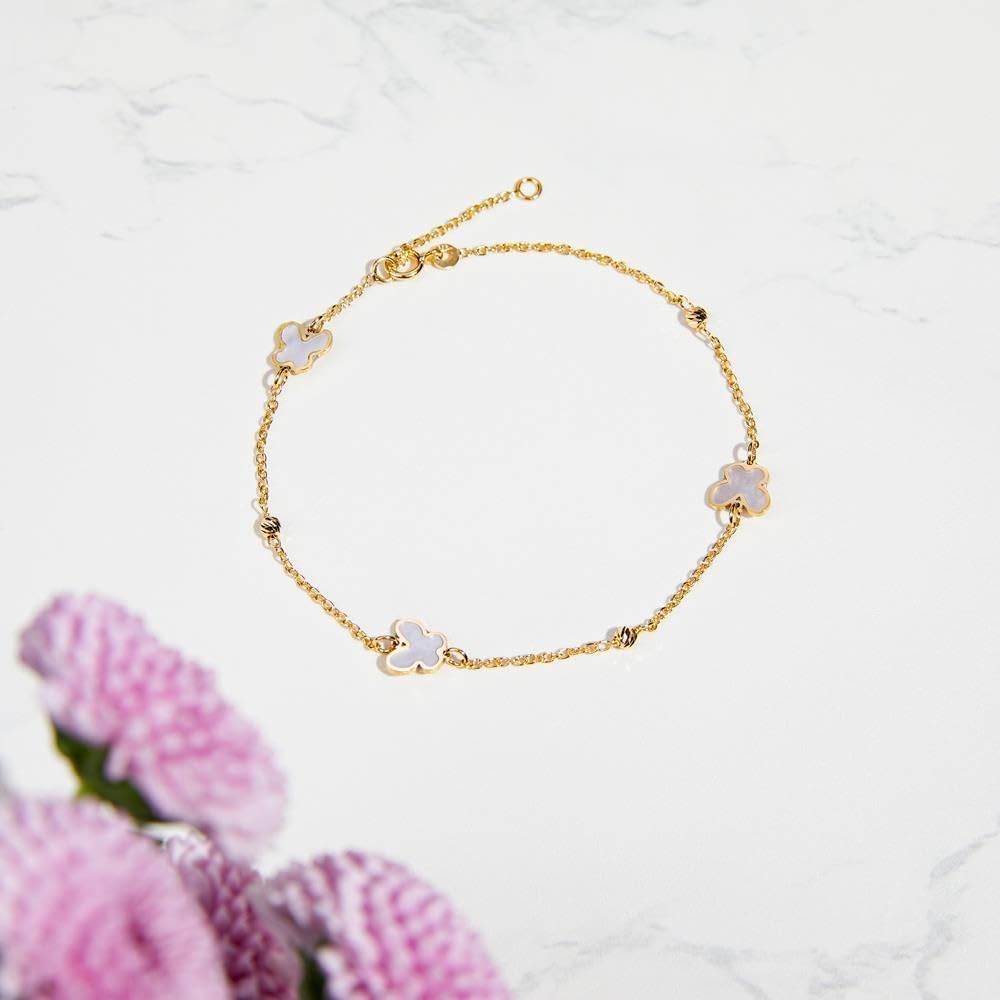 JEWLIX ID-Armbänder Schmetterlingsarmband 585er Gold Damen