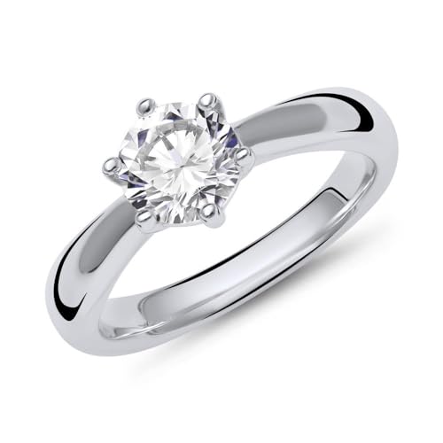 JEWLIX VR0037 Verlobungsring Silberring 925 Zirkonia