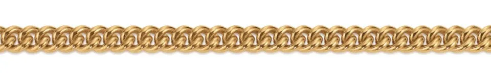 Eugen Rühle Panzerkette rund 1,8mm Meterware Gelbgold