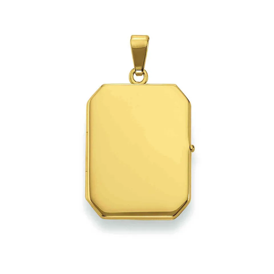 Eugen Rühle Anhänger Medaillon 19x25mm Anhänger 750 Gelbgold rechteckig