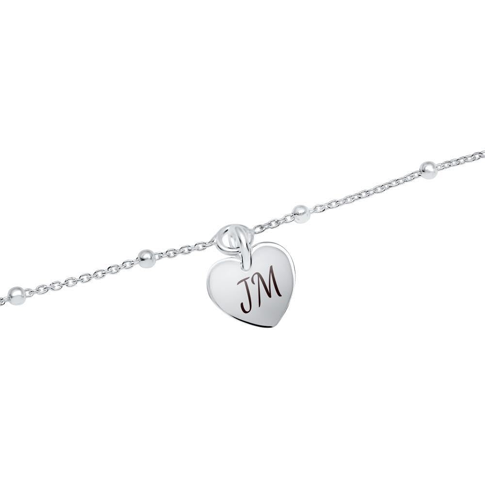 JEWLIX ID-Armbänder Herz Armband 925er Silber Damen