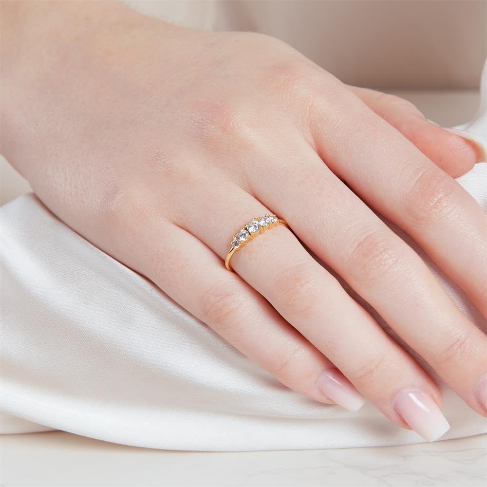 JEWLIX Damenring vergoldet Sterlingsilber Zirkonia