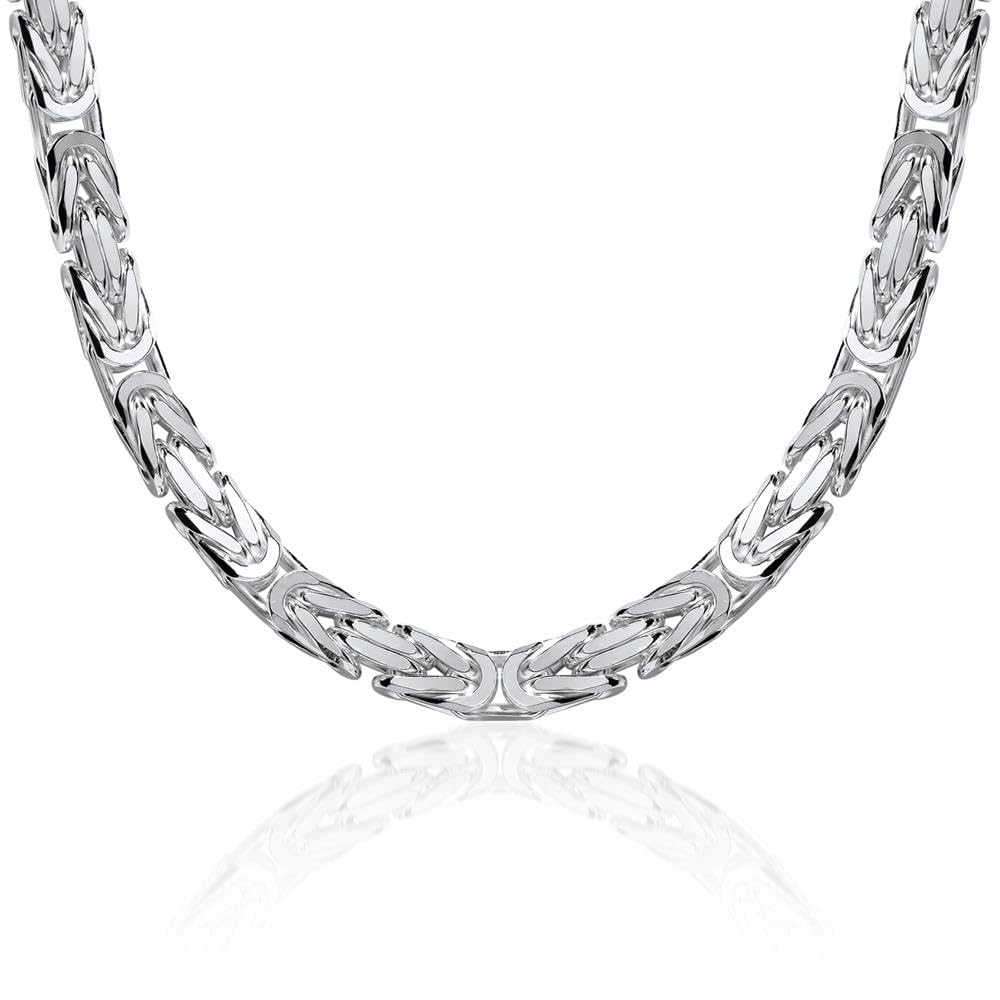 JEWLIX Königsketten KK0075 Silberkette 7,5 mm 50 cm Herren