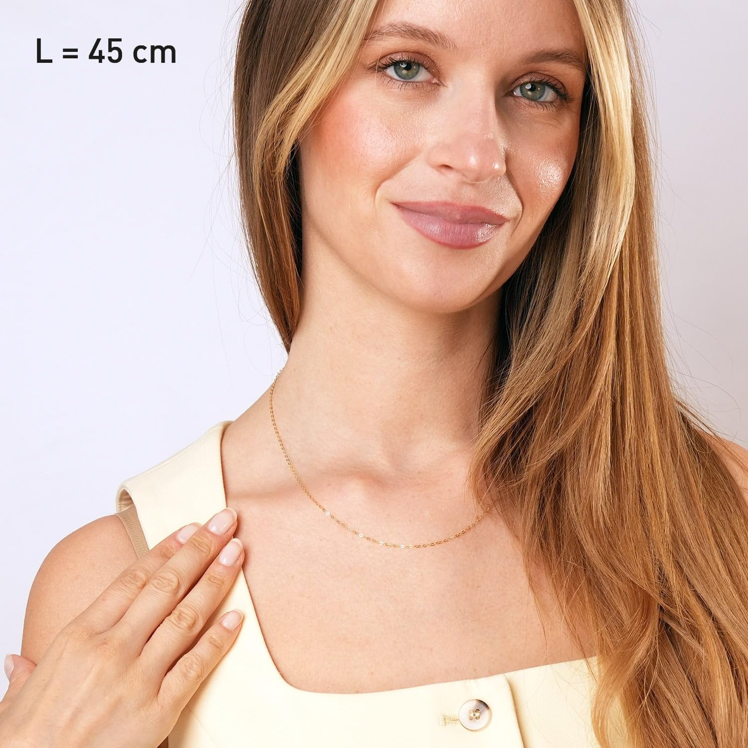 trendor 31215 Halskette 333 Gold 36 cm 1,4 mm
