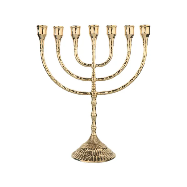 NKlaus Candle Holder 7-armig Kerzenleuchter Gold Messing 30 cm