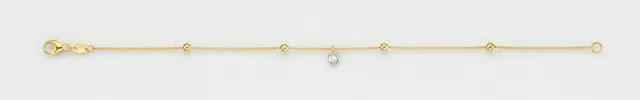 Eugen Rühle 41.5110 Ankerkette Armband Gold Brillant 0,03 ct