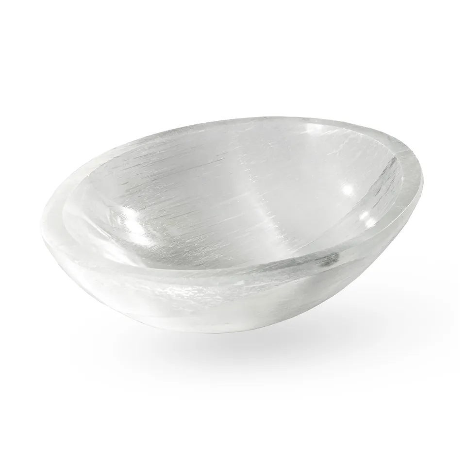 NKlaus HEALING CRYSTALS Selenit Schale 10x7cm 130g
