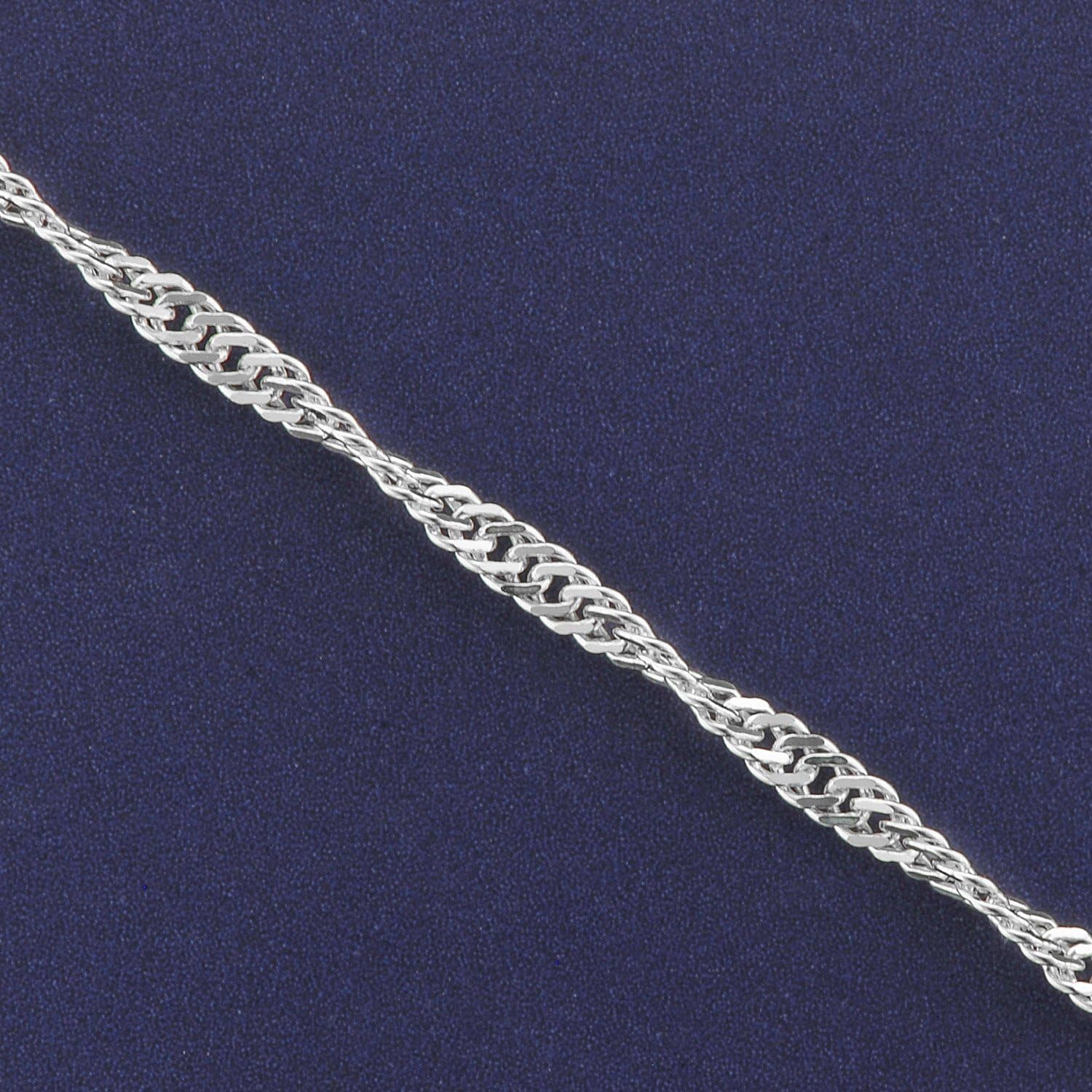 trendor Halsketten Singapur-Kette 925 Silber Halskette 40 cm 1,8 mm