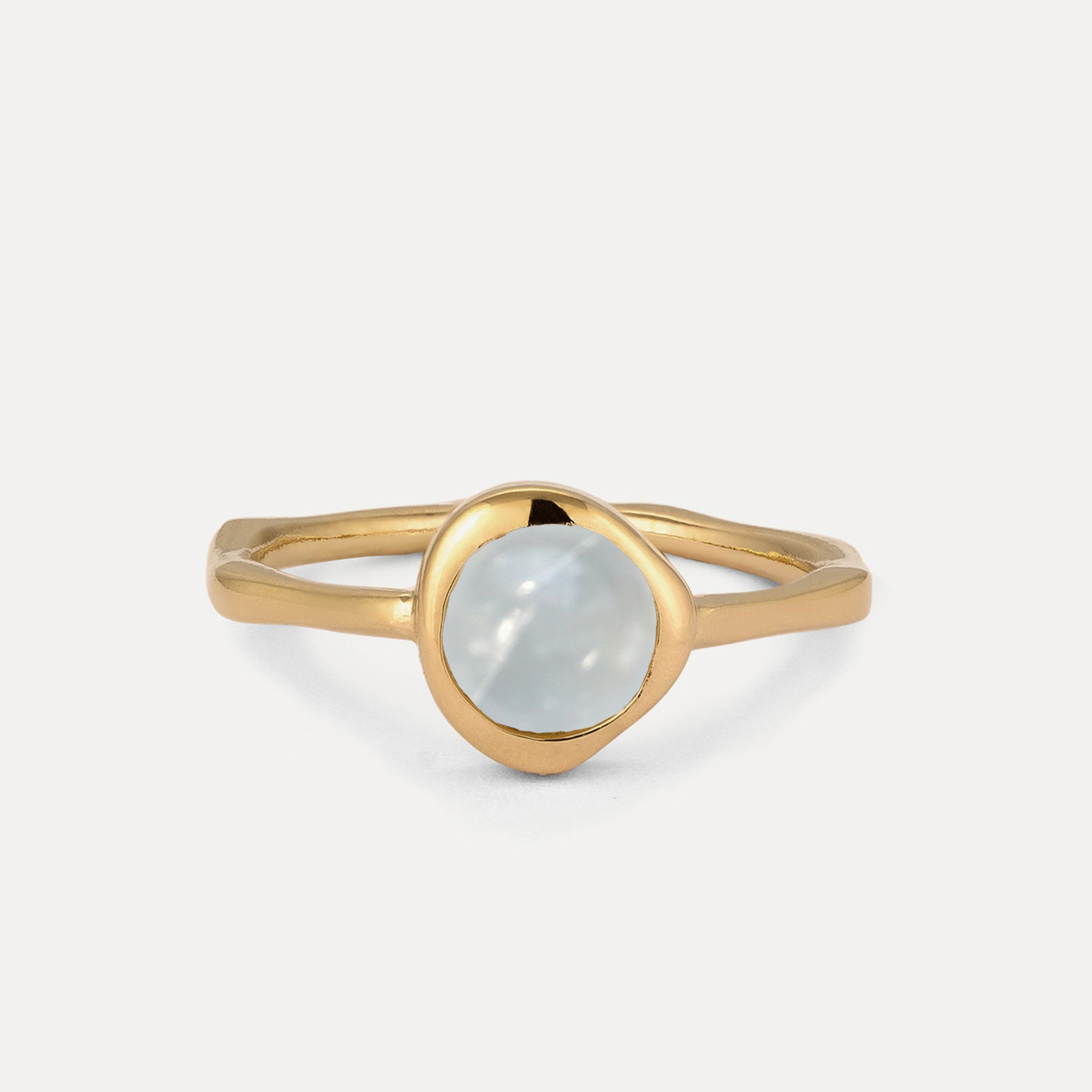Stilnest Rings Zodiac Birthstone Ring Hochglanz Gold