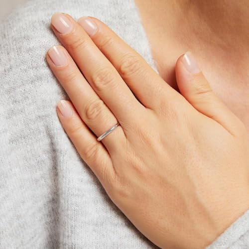 JEWLIX Ring 585er Weißgold Größe 50 schmal