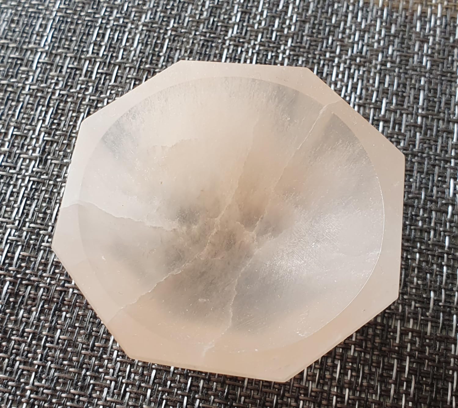 NKlaus Healing Crystals Selenit-Schale 6x6cm Pfirsich