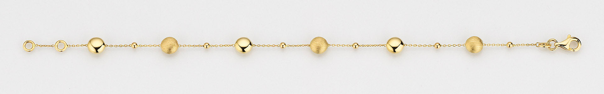 Eugen Rühle Armbänder 37.2100 Armband 585 Gelbgold Kugeln