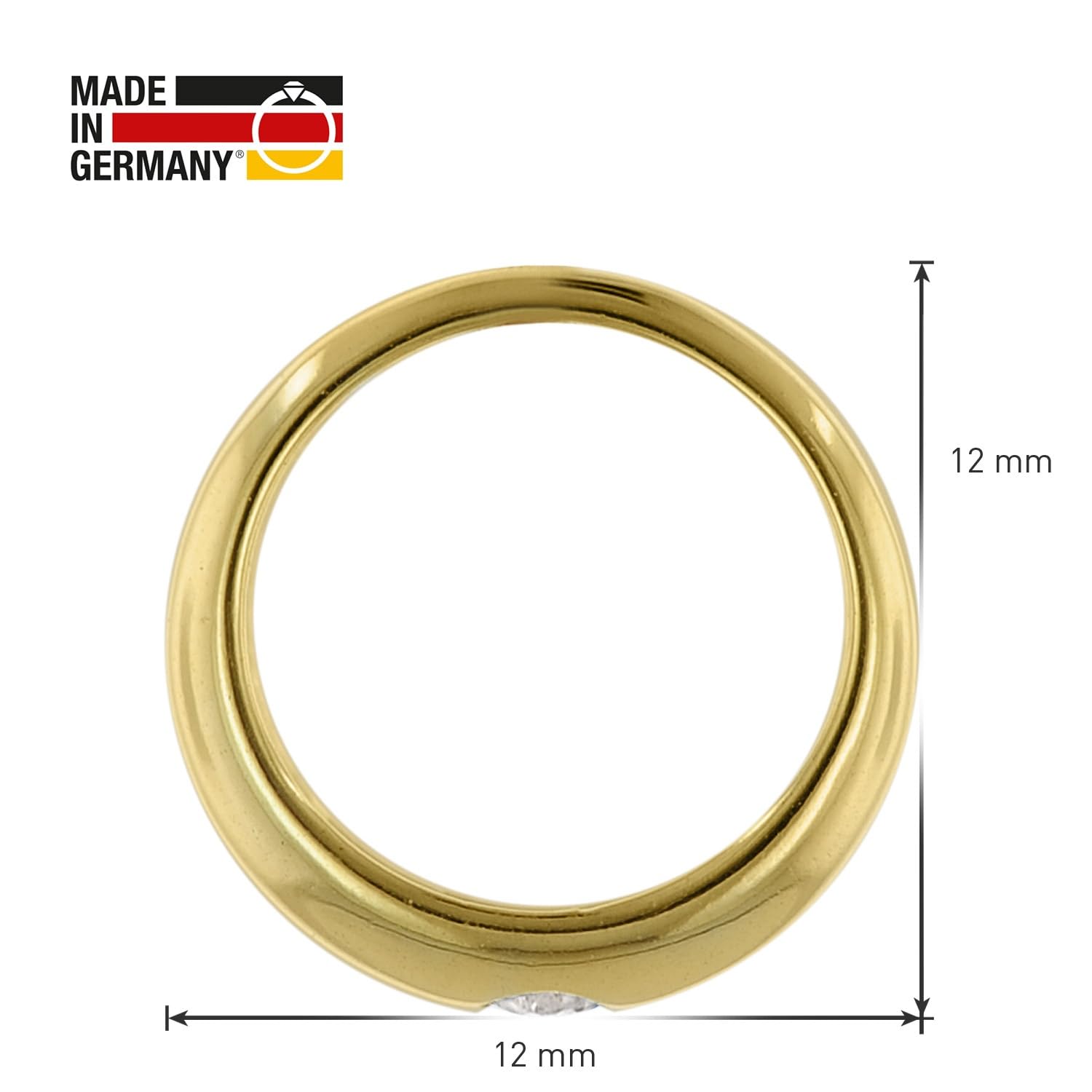 trendor 39475 Taufring Halskette Gold 333 42 cm