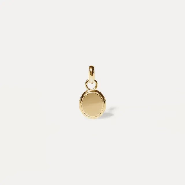 Stilnest Emblem Anhänger 585 Gold Medaille Massivgold