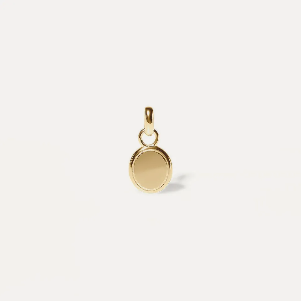 Stilnest Emblem Anhänger 585 Gold Medaille Massivgold