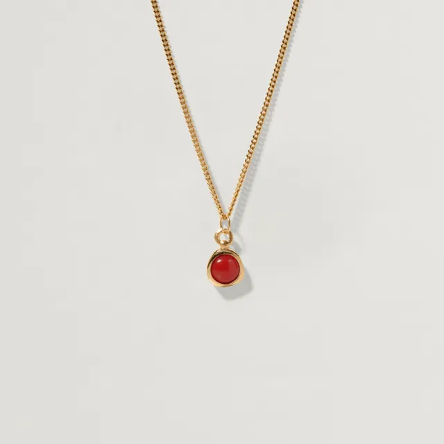 Stilnest Zodiac Birthstone Kette Edelstein 45cm