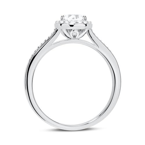 JEWLIX Verlobungsring Silber 54mm Zirkonia mehrsteinig