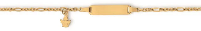 Eugen Rühle Armbänder ID-Band Figaroankerkette Engel Armband 590 Weißgold