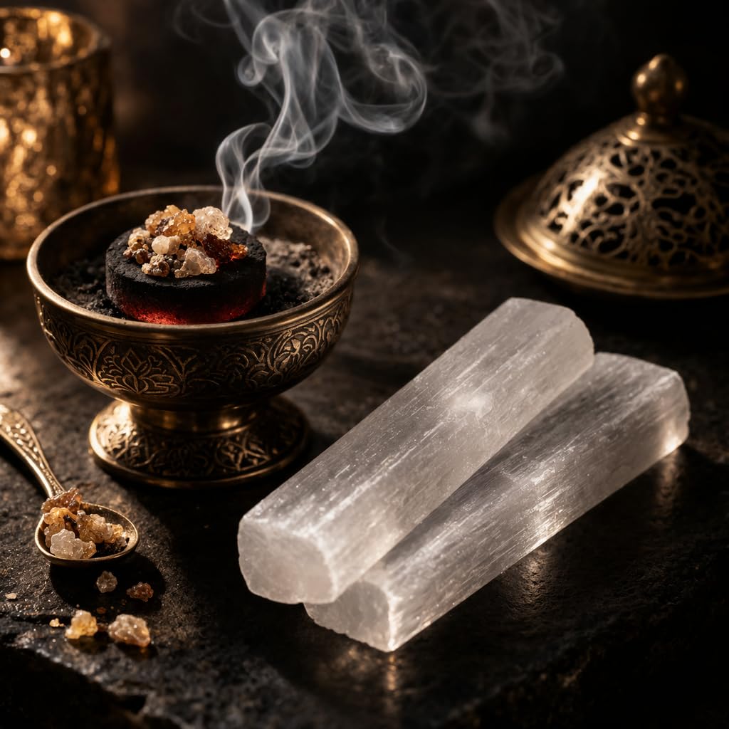 NKlaus HEALING CRYSTALS Selenit-Stick 10 cm 1 Stück