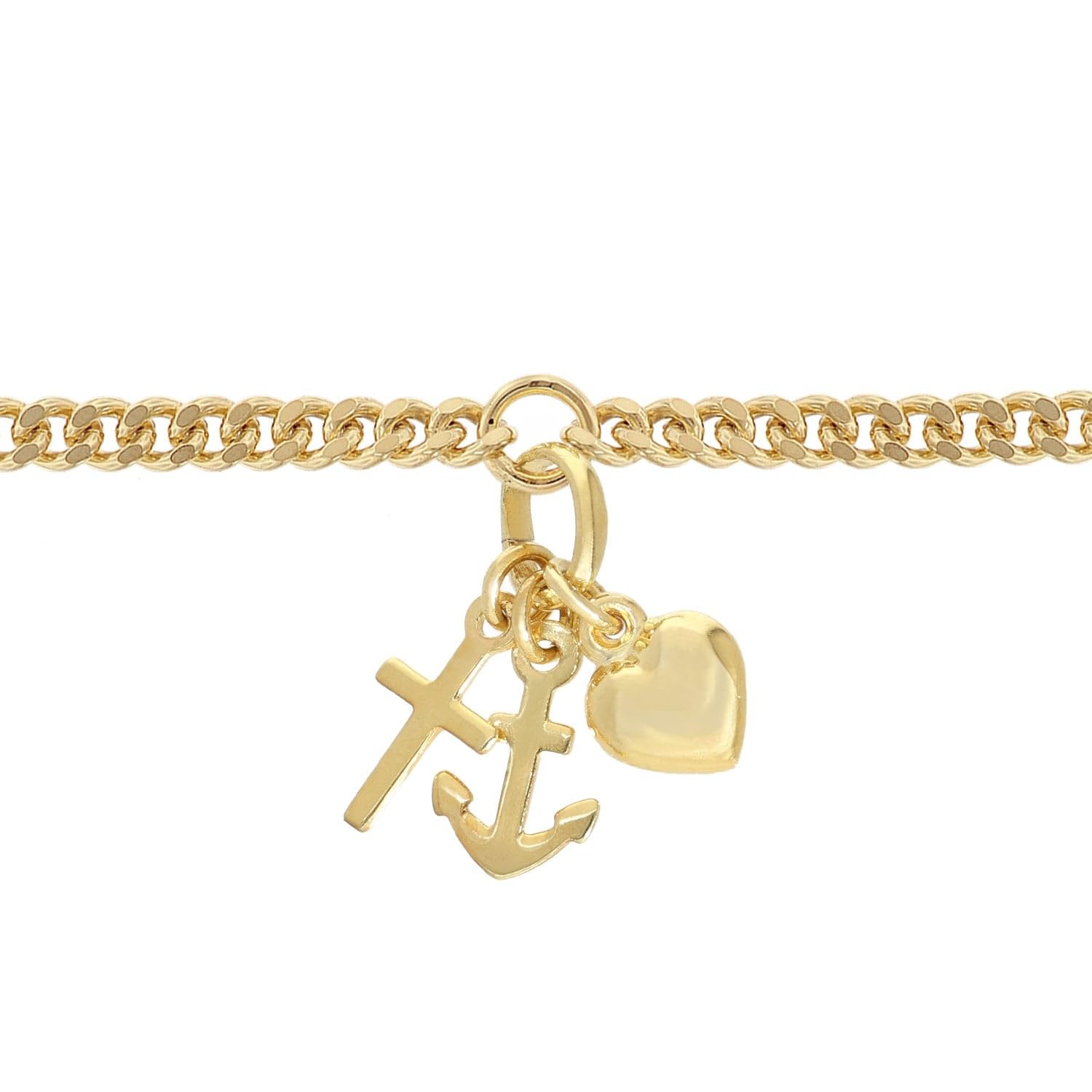 trendor Armbänder Mädchen-Armband Glaube Liebe Hoffnung Silber 925