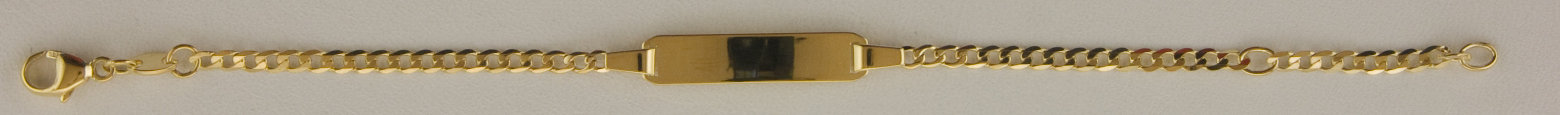 Eugen Rühle Armbänder ID-Band Panzerkette Armband 585 Gelbgold