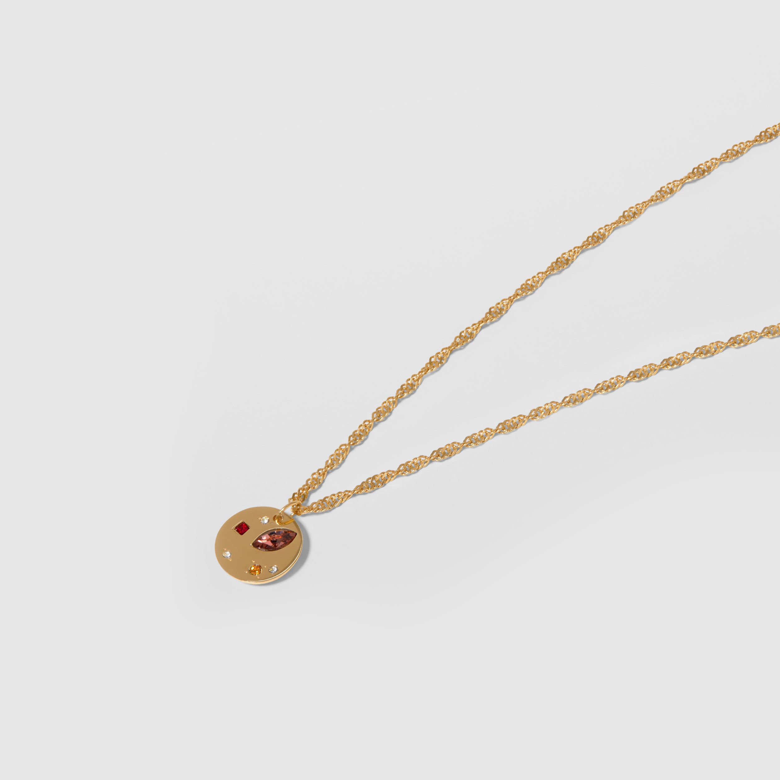 Stilnest Pendants Myriad Anhänger 24k Gold Vermeil Kristalle
