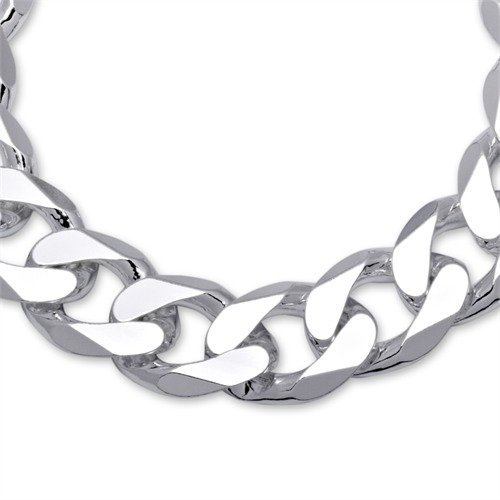 JEWLIX PA0150 Panzerarmband Silber Herren 21 cm 15 mm