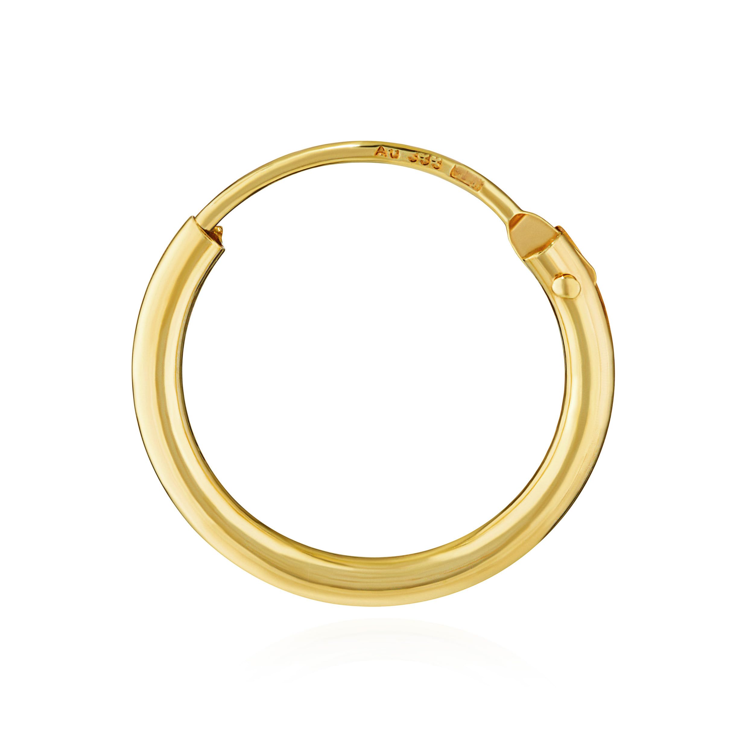 NKlaus Jewellery Creole Ohrring Gold 333 Herren Einzel