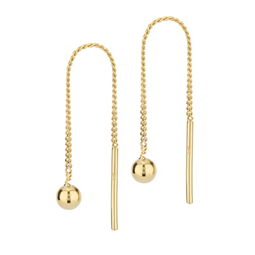 NKlaus Jewellery Ohrhänger 333 Gelbgold Herzen Kugel 36-40mm