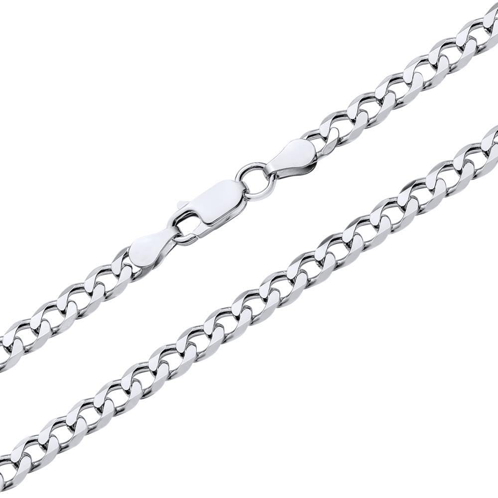 JEWLIX Panzerketten PK0045 Silberkette 4,5 mm 75 cm 925