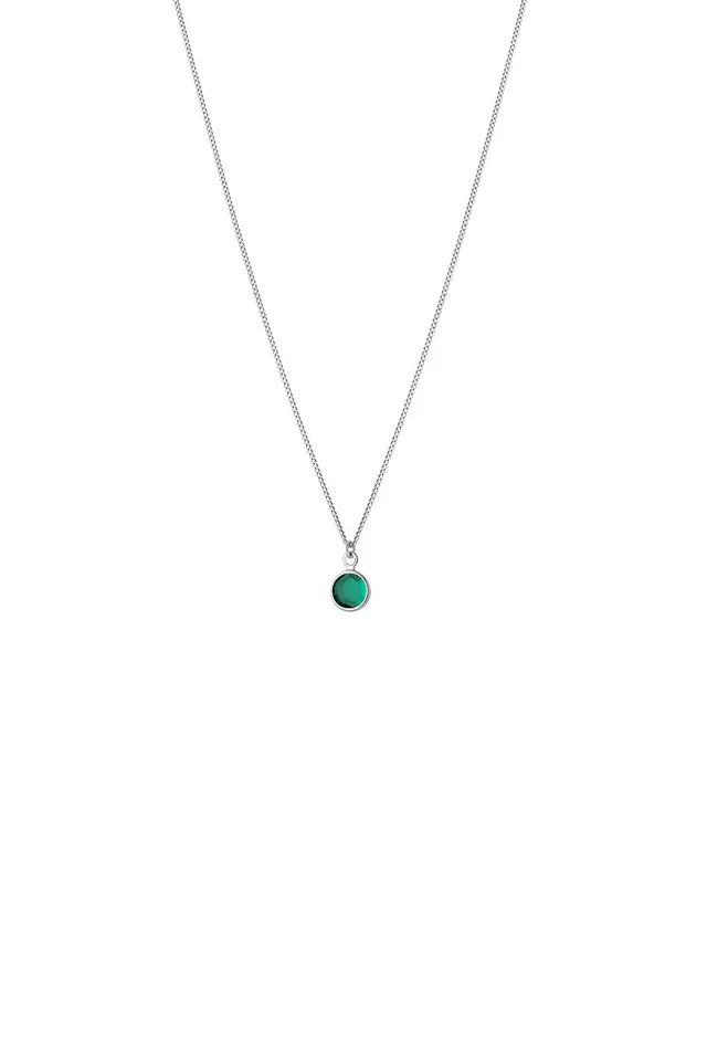 Joy by Corrine Smith May Birthstone Crystal Halskette Silber Smaragd