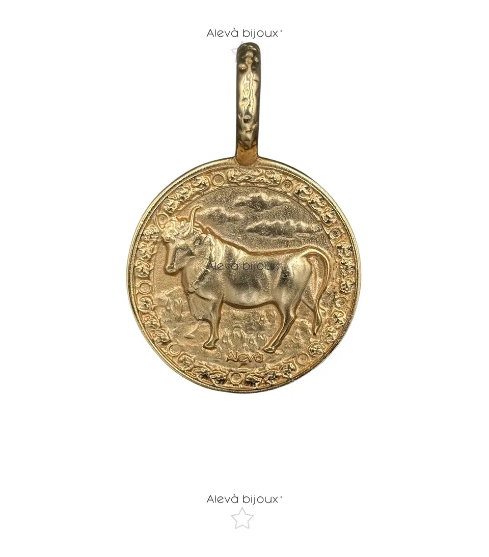 Alevá Bijoux Zodiaco Sternzeichen-Anhänger vergoldet