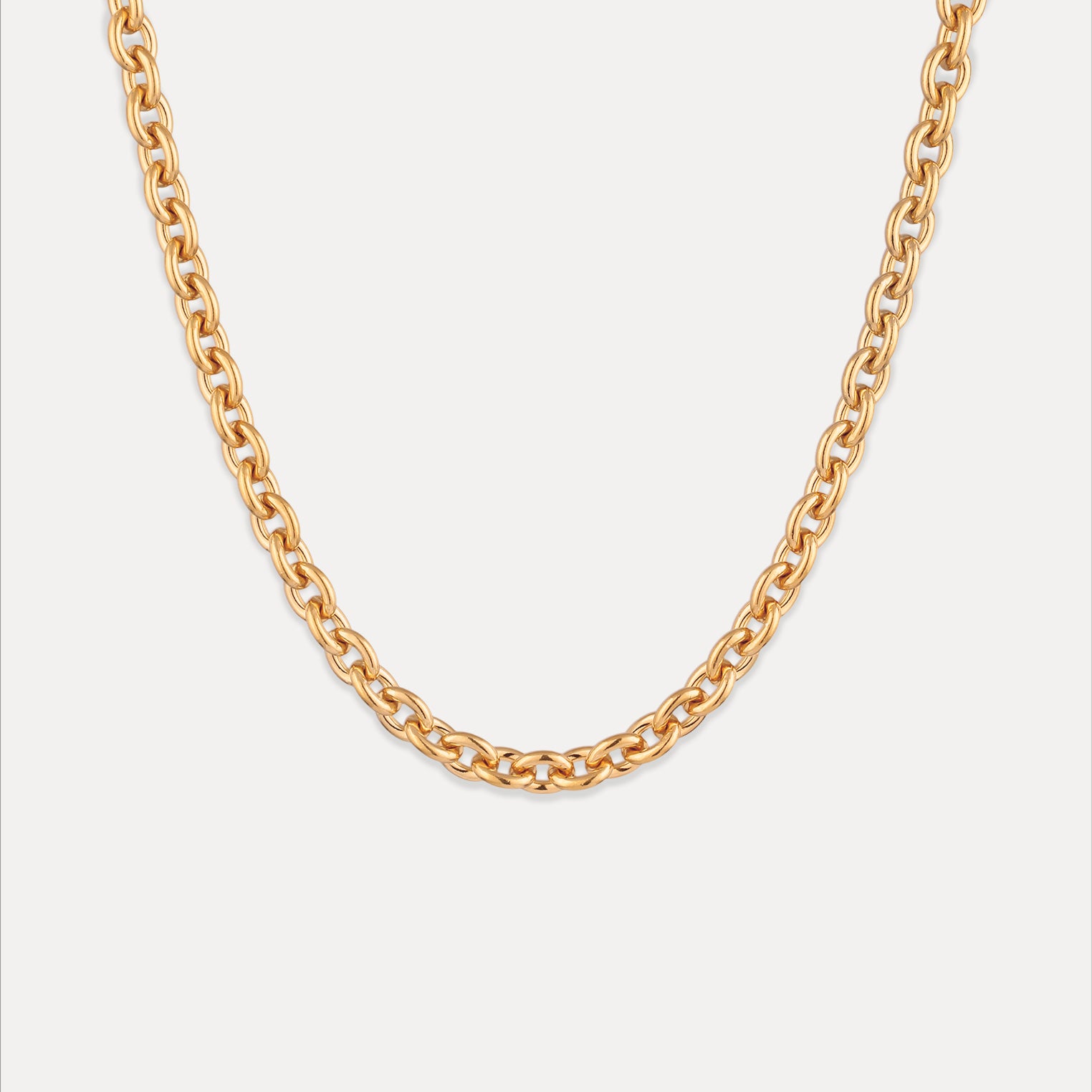 Stilnest Bold Kette Halskette Gold Vermeil 40cm