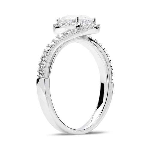 JEWLIX VR0161 Verlobungsring Silber Zirkonia Pavé