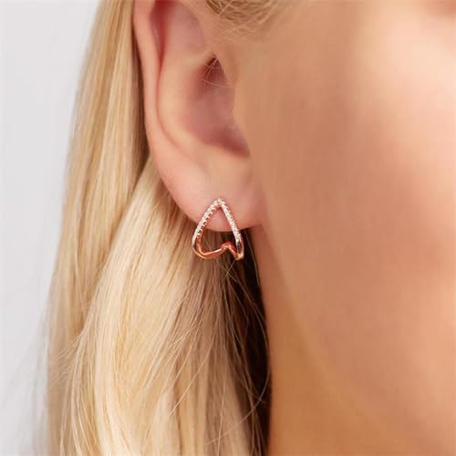 JEWLIX Ohrstecker SE0832 Ohrringe Roségold mit Zirkonia